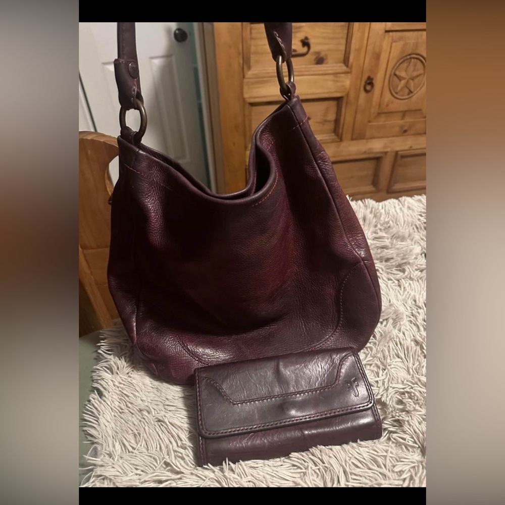 Frye purse n matching wallet